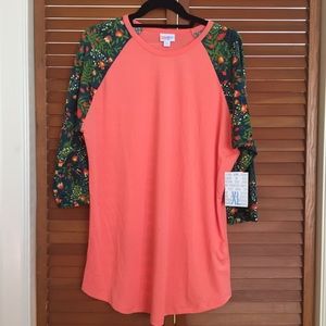 LuLaRoe XL Randy BNWT coral/floral